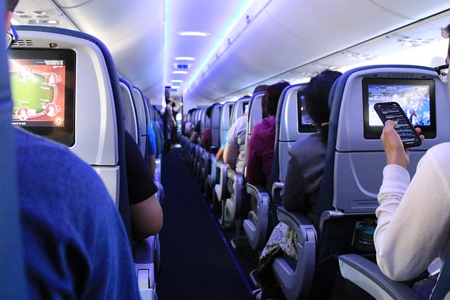 Corporate traveler at the airport for business flights and work trips